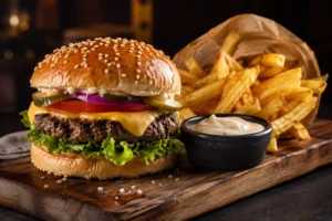 Cheeseburger-Kombimenü